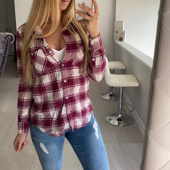 Forever 21 Tops - Pink Plaid Top